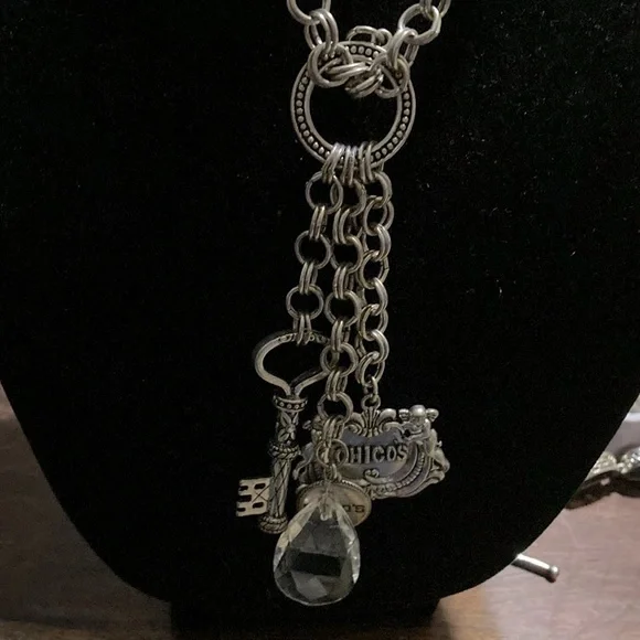 Chico's Silver Charm Pendant Necklace - Picture 3 of 11